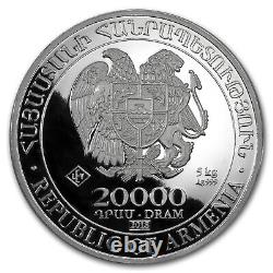 2018 Armenia 5 kilo Silver 20000 Drams Noah's Ark SKU#152890