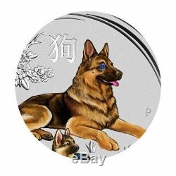 2018 Australia Lunar Year of the DOG 1 Kilo Gemstone Silver $30 Coin NGC SP 70