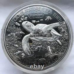 2018 Benin Sea Turtle Tortoise 1 Kilo Silver Coin Black Palladium SUPER RARE