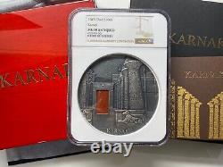 2018 Chad 1 Kilo Silver Karnak Coin NGC MS-69 Antiqued