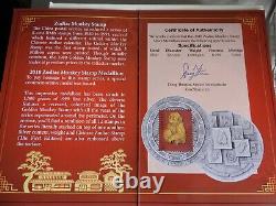 2018 China Silver Monkey Stamp Coin Medal 1 KILO (1,000gm) (non-panda) 3K mint
