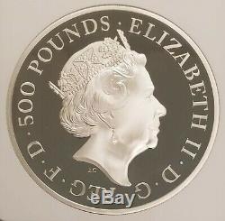 2018 Great Britain 1 Kilo Silver Britannia £500 Coin NGC PF70 UC 1 of First 100