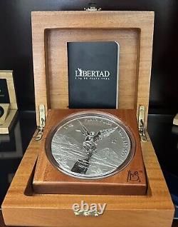 2018 Libertad 1 Kilo Mexico Silver Reverse Proof. Only 1000 Mintage