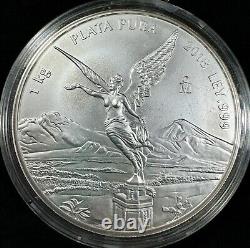 2018 -MO Mexico City Mint 1 Kilo Silver Libertad Cracked Capsule