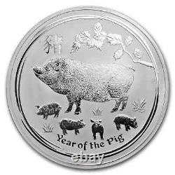 2019 Australia 1 kilo Silver Lunar Pig BU SKU#171804