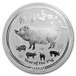 2019 Australian Lunar Series II Year of the PIG 1 Kilo Silver 0.999 BEAUTIFUL