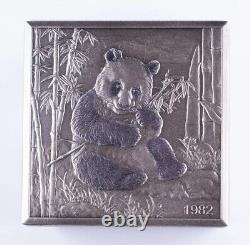 2019 China Silver Panda Cube 1kg With Box Only