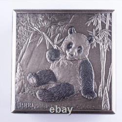 2019 China Silver Panda Cube 1kg With Box Only