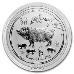 2019 KILO. 9999 SILVER LUNAR YEAR of the PIG PERTH MINT CAPSULE $848.88