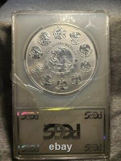 2019 Mexico 1 Kilo Silver Aztec Calendar (32 oz) PCGSPL69! 100 pesos