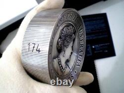 2020 Australia Kookaburra $60 Dollar 1 X 2 Kilo Round Bar 2000 Grams Silver Coin