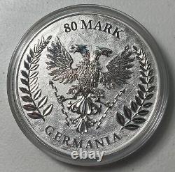 2020 Germania Mint 80 Mark Kilo. 9999 Silver in original box Total mintage 100