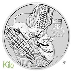 2020 Lunar Mouse 1 Kilo Silver Coin