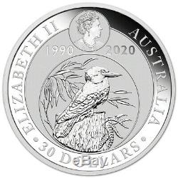2020 P Australia Silver Kookaburra Kilo 32.15 oz $30 BU