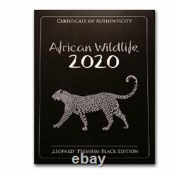 2020 Somalia 1 kilo Silver African Wildlife Leopard Premium SKU#221535