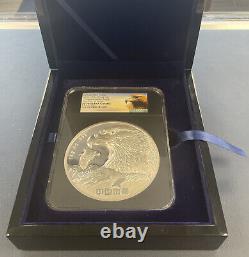 2021 1 Kilo China Silver Golden Eagle High Relief Proof PF70 Ultra Cameo NGC