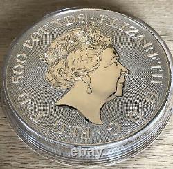 2021 1 Kilo Kg Silver Queens Beasts Completer Royal Mint £500