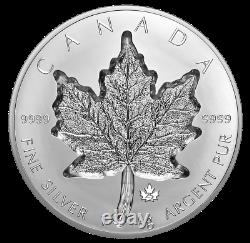 2021 1 Kilo/Kilogram Super Incuse Maple Leaf (SML) Silver Coin Canada PREORDER