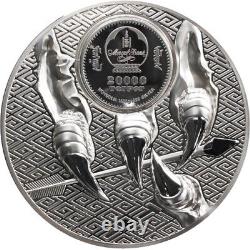2021 1 Kilo Proof Mongolia Silver Majestic Eagle Coin Mintage of 99
