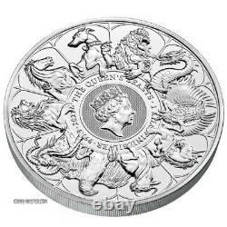 2021 1 Kilo Silver £500 Great Britain QUEEN BEAST COLLECTION COMPLETER BU Coin