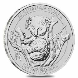 2021 1 Kilo Silver Australian Koala Coin in Brilliant Uncirculated Condition