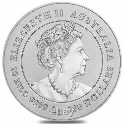 2021 10 Kilo Silver Lunar Year of The Ox BU Australian Perth Mint In Cap