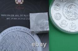 2021 $100 Mexico Aztec Calendar 1 Kilo Silver Proof-Like Coin LOW MINTAGE Of 200