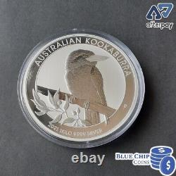 2021 $30 Australian Kookaburra 1kilo Silver Bullion Coin In Capsule