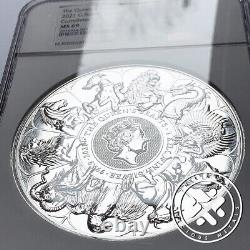 2021 £500 Ngc Ms69 1 Kilo Silver Coin Great Britain Queen's Beasts Completer