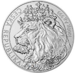 2021 $80 Niue CZECH LION BU 1 Kilo Silver Coin In Capsule