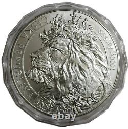 2021 $80 Niue CZECH LION BU 1 Kilo Silver Coin In Capsule