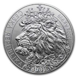 2021 $80 Niue CZECH LION BU 1 Kilo Silver Coin In Capsule