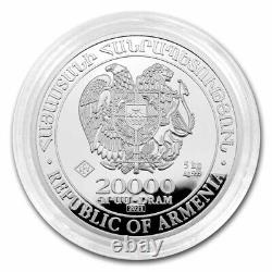 2021 Armenia 5 kilo Silver 20000 Drams Noah's Ark (Coin Only)