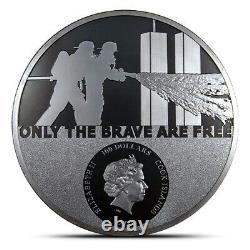 2021 Cook Islands Real Heroes Firefighter Kilo 32.15 oz. 999 Silver Proof Coin