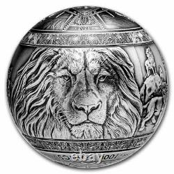 2021 Djibouti 1 kilo Silver Big Five of Africa Lion Spherical SKU#232734