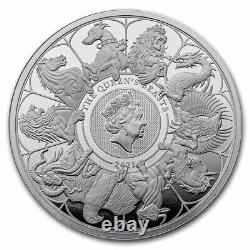 2021 GB Prf 2 kilo Silver Queen's Beasts Collector (withBox & COA) SKU#234430
