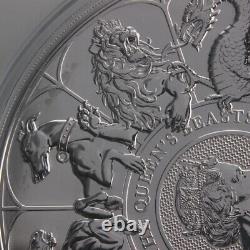 2021 Great Britain 1 kilo Silver Queens Beast Completer Bullion Coin