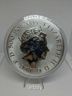 2021 Great Britain Queen's Beast Completer 1 Kilo Silver Coin In Hand