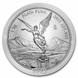 2021 Mexico 1 kilo Silver Libertad BU (In Capsule) Presale