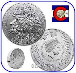 2021 Niue Czech Republic Lion BU 0.999 Kilo (Kg) Silver Coin in Mint Capsule