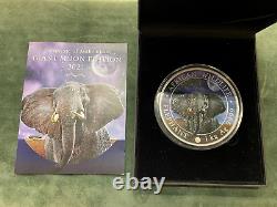 2021 Somalia 1 kilo Silver Elephant (Giant Moon) #18 of 100 Minted