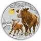 2021 Year Of The Ox 1kg Kilo. 9999 Silver Coin With Gold Privy Mark Series Iii