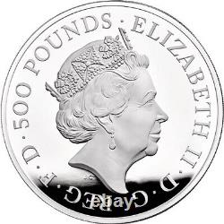 2022 1 Kilo Proof British Silver Tudor Beasts Lion of England Coin (Box, CoA)