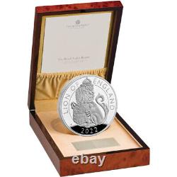 2022 1 Kilo Proof British Silver Tudor Beasts Lion of England Coin (Box, CoA)