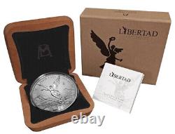 2022-1 kilo Reverse Proof Key Date Libertad Silver. 999 Wood Box 200 Minted