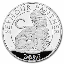2022 1 kilo Silver Royal Tudor Beast Panther Prf (Box/COA) SKU#238739