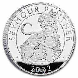 2022 1 kilo Silver Royal Tudor Beast Panther Prf (Box/COA) SKU#238739