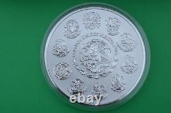 2022 $100 Mexico Aztec Calendar 1 Kilo Silver Proof-Like Coin LOW MINTAGE Of 200