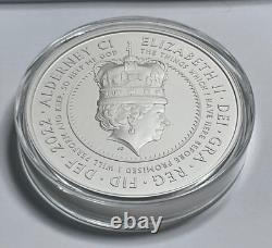 2022 Alderney 100GBP 1 Kilo. 999 Fine Silver, Elizabeth II, Platinum Jubilee