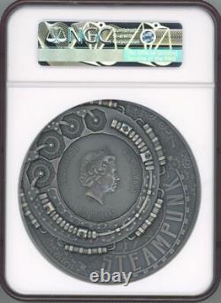 2022 Cook Island Steampunk Kilo Edition Antique Finish Silver Coin NGC 69